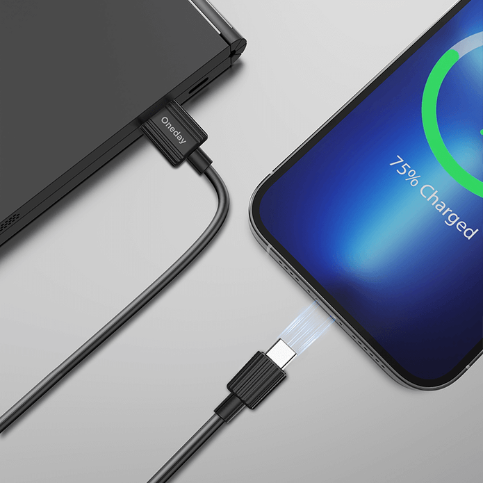 OA07 USB to T-ypec/USB to IPH/60W T-ypec to T-ypec/30W T-ypec to IPH 100cm pvc charging data cable
