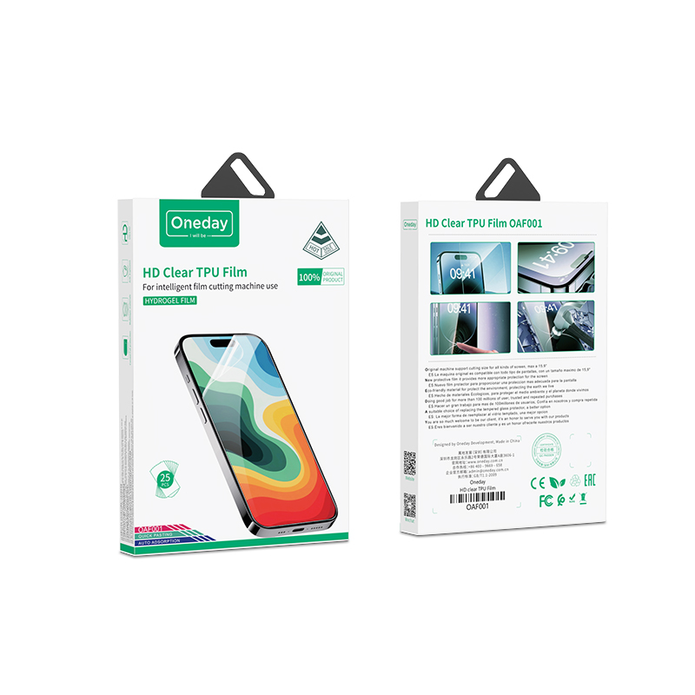 OAF001 HD clear TPU film(25PCS/BOX)