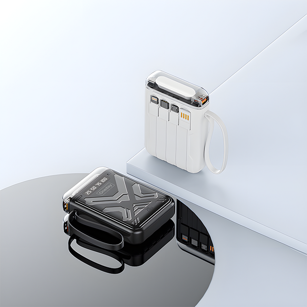 OB03 10000MAH  T-ypec +IPH +MICRO cable Fast charging power bank