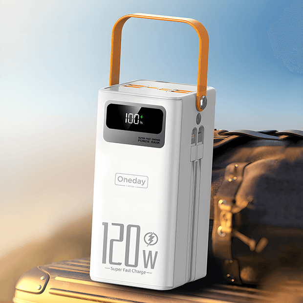 OB12 30000MAH 22.5W LED light 4 in 1 cable  Fast charging power bank