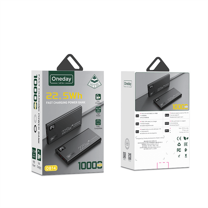 OB14 10000mah no cable  22.5W fast charging power bank