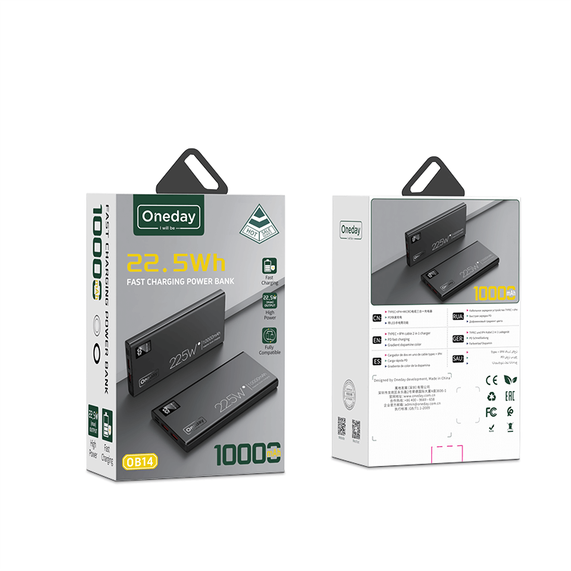 OB14 10000mah no cable  22.5W fast charging power bank
