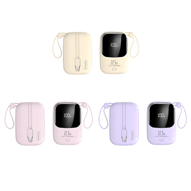 OB15 10000mah 22.5W fast charging T-ypec + IPH cable  Mini power bank