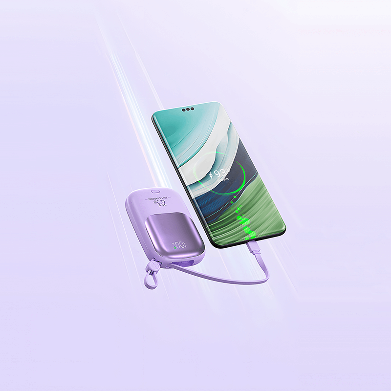 OB15 10000mah 22.5W fast charging T-ypec + IPH cable  Mini power bank
