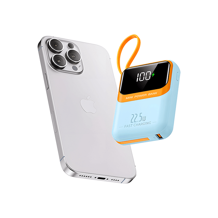 OB16 Yoty 10000mah 22.5W fast charging T-ypec + IPH cable  Mini power bank