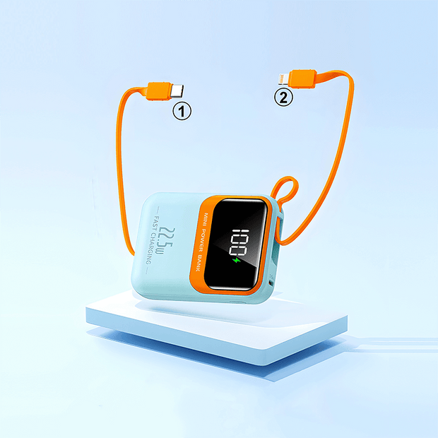 OB16 Yoty 10000mah 22.5W fast charging T-ypec + IPH cable  Mini power bank