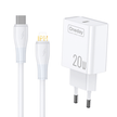 Customizable Oneday OC06 EU/US/UK 20W T-ypec Single  Port Charger Super Adapter Fast Charging Wall Cell Phone Charger