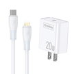 Customizable Oneday OC06 EU/US/UK 20W T-ypec Single  Port Charger Super Adapter Fast Charging Wall Cell Phone Charger