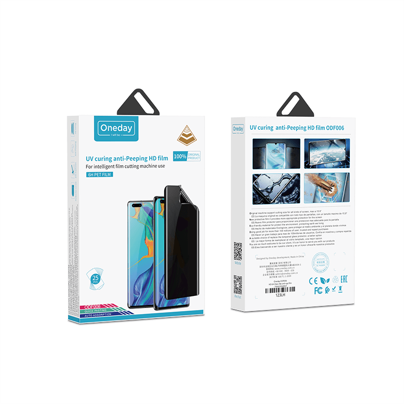 ODF006 HD 6H Glass-like anti-spy UV film (25PCS / BOX)
