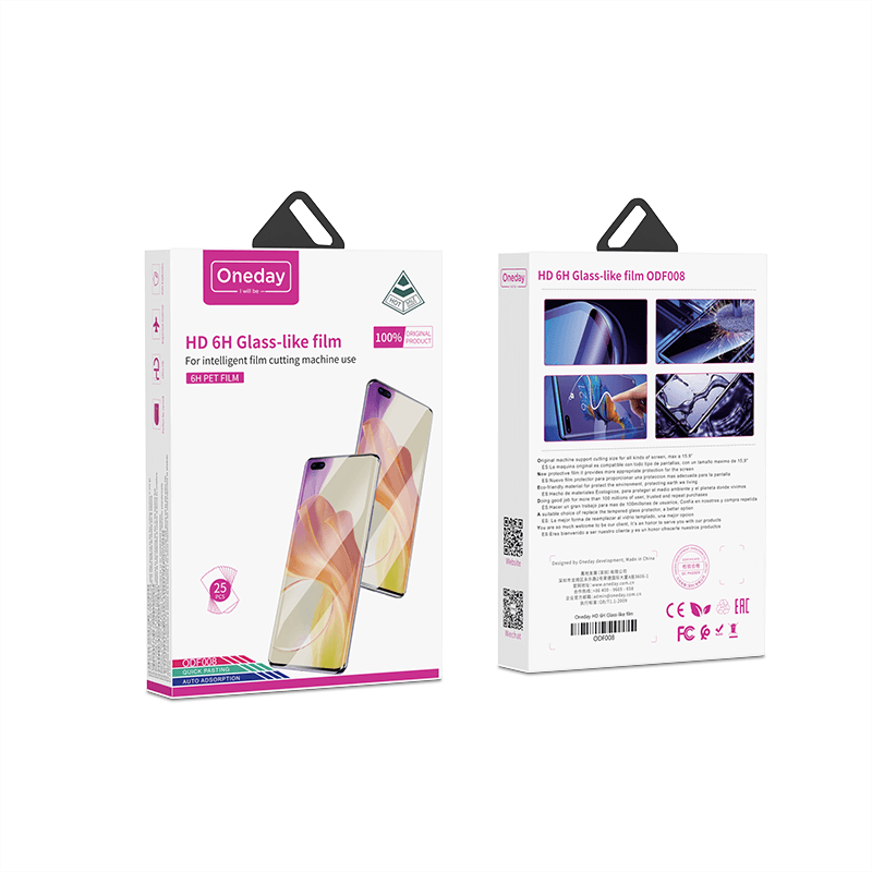 ODF008 HD 6H Glass-like UV film (25PCS / BOX)
