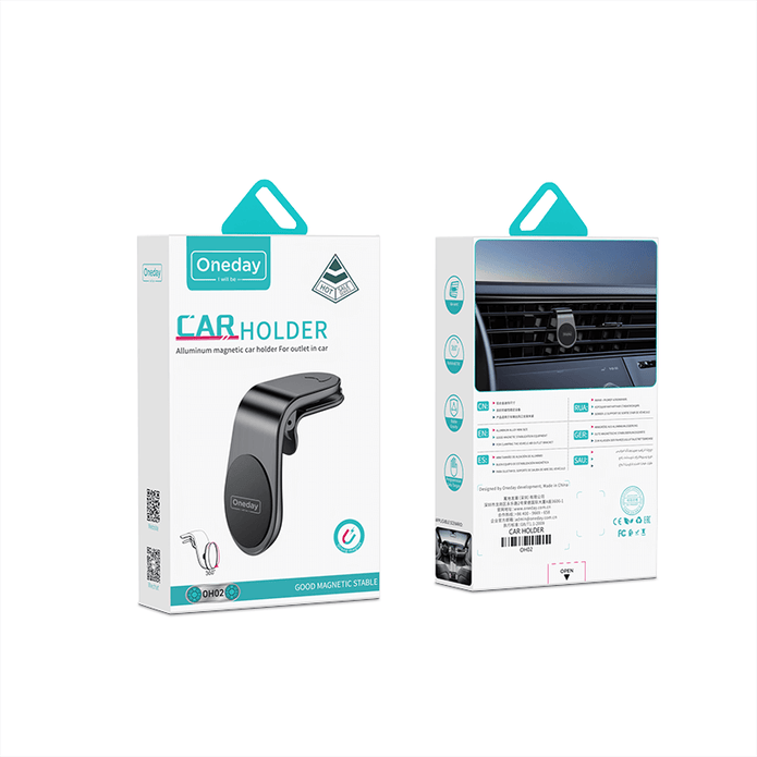 Oneday Customized OH02 aluminum magnetic car holder For outlet in car