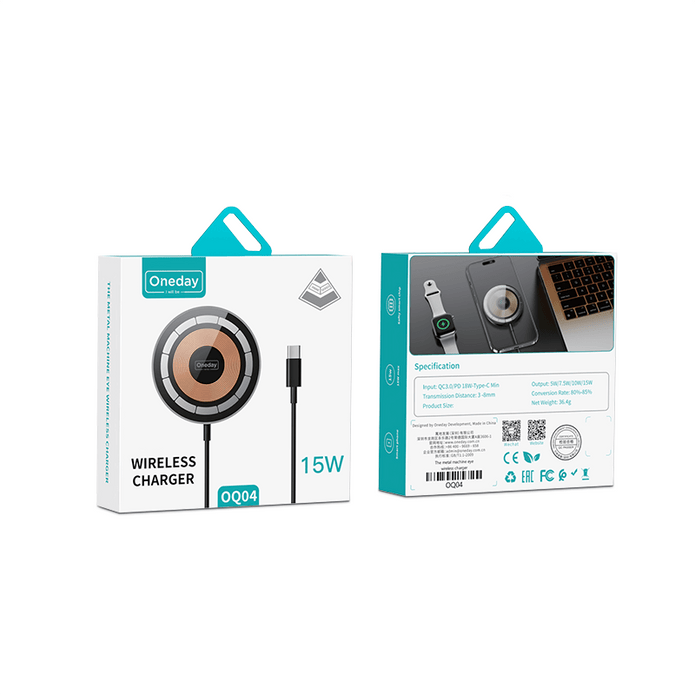Oneday OQ04 The metal machine eye wireless charger