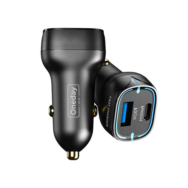 Oneday Customized OR02 48W USB + TYPEC  dual port fast car charger