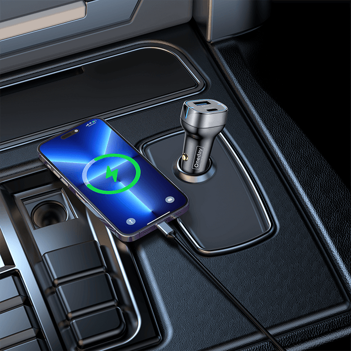 Oneday Customized OR02 48W USB + TYPEC  dual port fast car charger