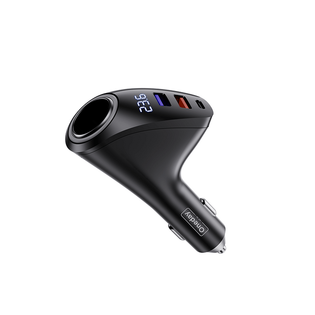 Oneday Customized OR07 87W USB + USB + TYPEC + SMOKE four port fast car charger