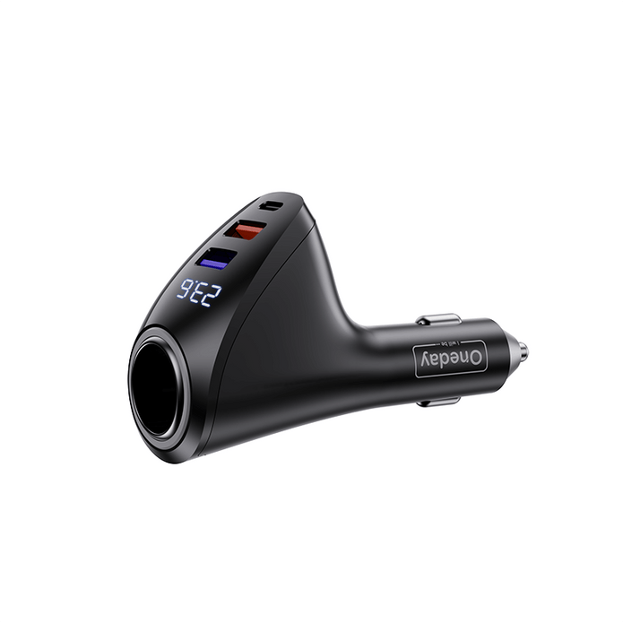 Oneday Customized OR07 87W USB + USB + TYPEC + SMOKE four port fast car charger
