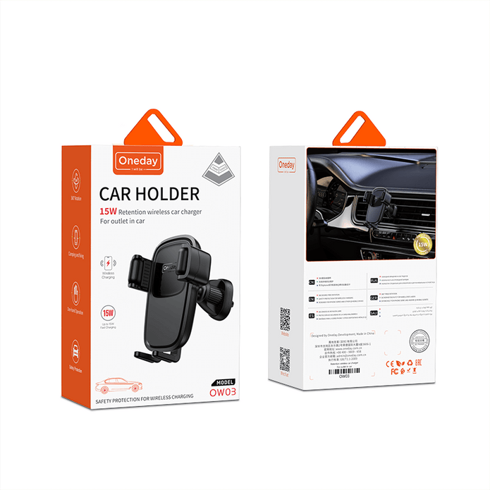 Oneday OW03 Retention wireless car charger For outlet in car