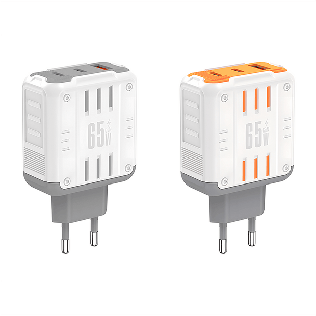 Customizable Oneday YC03 EU/US/UK  Mason 65W USB + T-ypec + T-ypec Three Port Charger Super Adapter Fast Charging Wall Cell Phone Charger