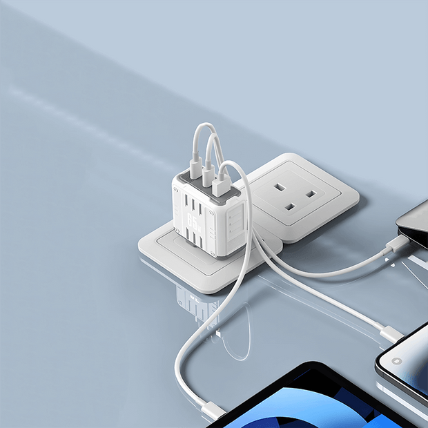 Customizable Oneday YC03 EU/US/UK  Mason 65W USB + T-ypec + T-ypec Three Port Charger Super Adapter Fast Charging Wall Cell Phone Charger