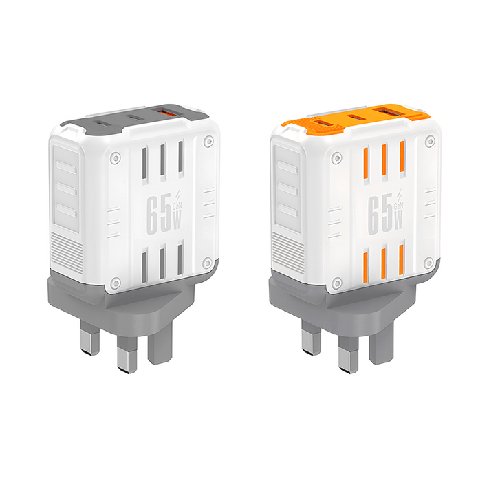 Customizable Oneday YC03 EU/US/UK  Mason 65W USB + T-ypec + T-ypec Three Port Charger Super Adapter Fast Charging Wall Cell Phone Charger