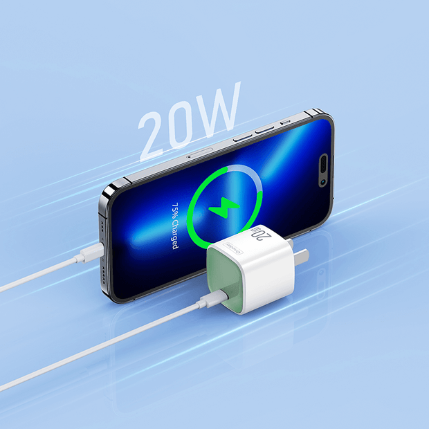 Customizable Oneday YC06 EU/US/UK Macaroon 20W Mini T-ypec GaN Charger Super Adapter Fast Charging Wall Cell Phone Charger