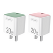 Customizable Oneday YC06 EU/US/UK Macaroon 20W Mini T-ypec GaN Charger Super Adapter Fast Charging Wall Cell Phone Charger